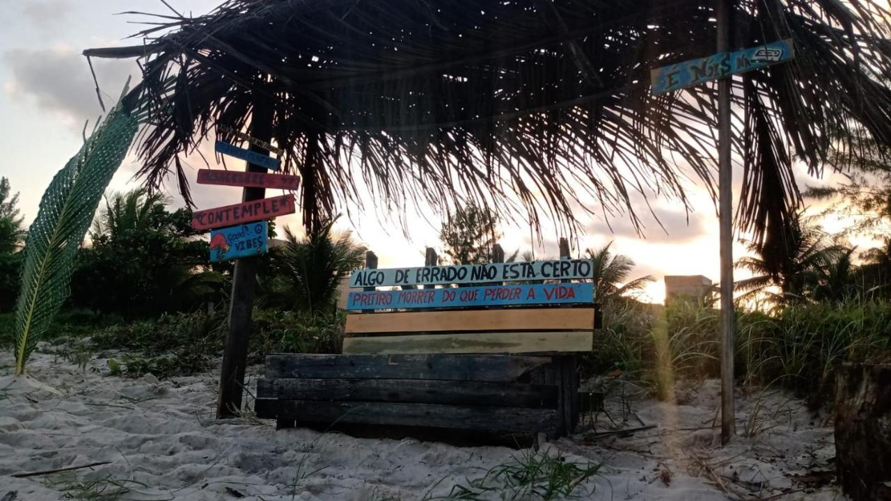 Chales Suites Pe Na Areia Guaibim Buitenkant foto