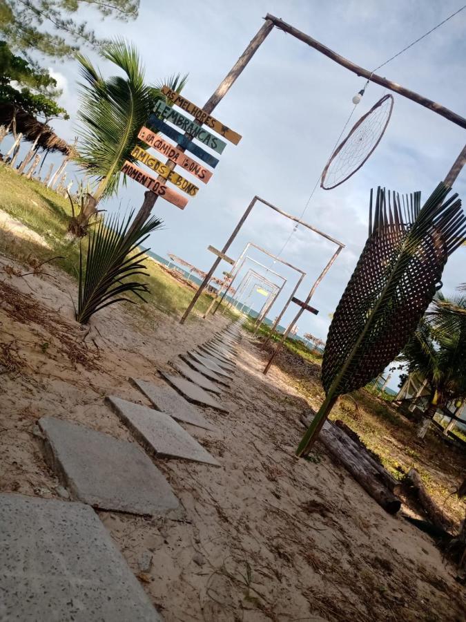 Chales Suites Pe Na Areia Guaibim Buitenkant foto